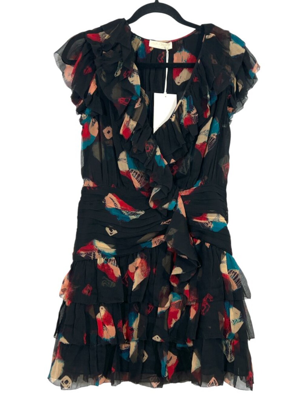 Ulla Johnson Zina Silk Mini Dress Black Size 4 New $1722